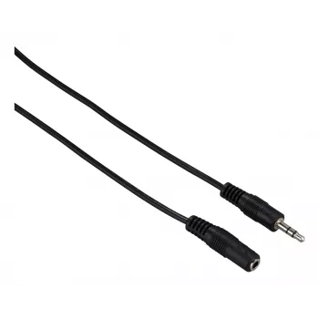 Garso ilginimo laidas Hama 00182071 5 m 3,5 mm Kištukas į Lizdą Juodas