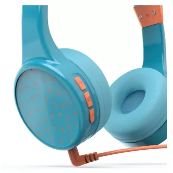 Belaidės ausinės Hama Teens Guard II su Bluetooth, mėlyna/oranžinė