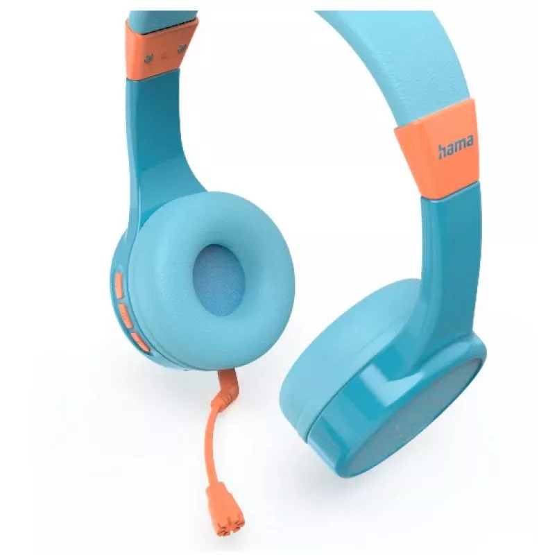 Belaidės ausinės Hama Teens Guard II su Bluetooth, mėlyna/oranžinė