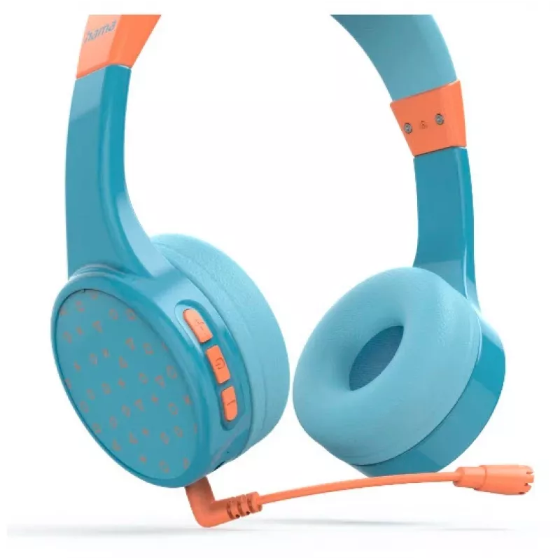 Belaidės ausinės Hama Teens Guard II su Bluetooth, mėlyna/oranžinė