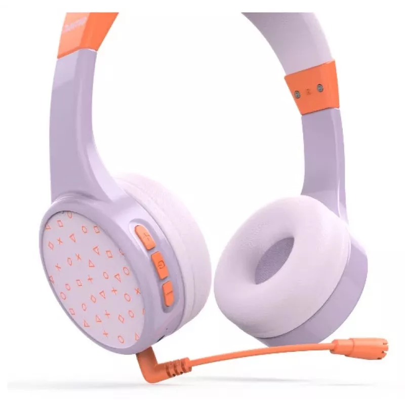 Hama Teens Guard II belaidės ausinės su mikrofonu, USB Type-C, Bluetooth, oranžinė, violetinė