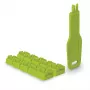 Lindy RJ45 prievadų užraktai žali, 10 vnt. + 1 raktas