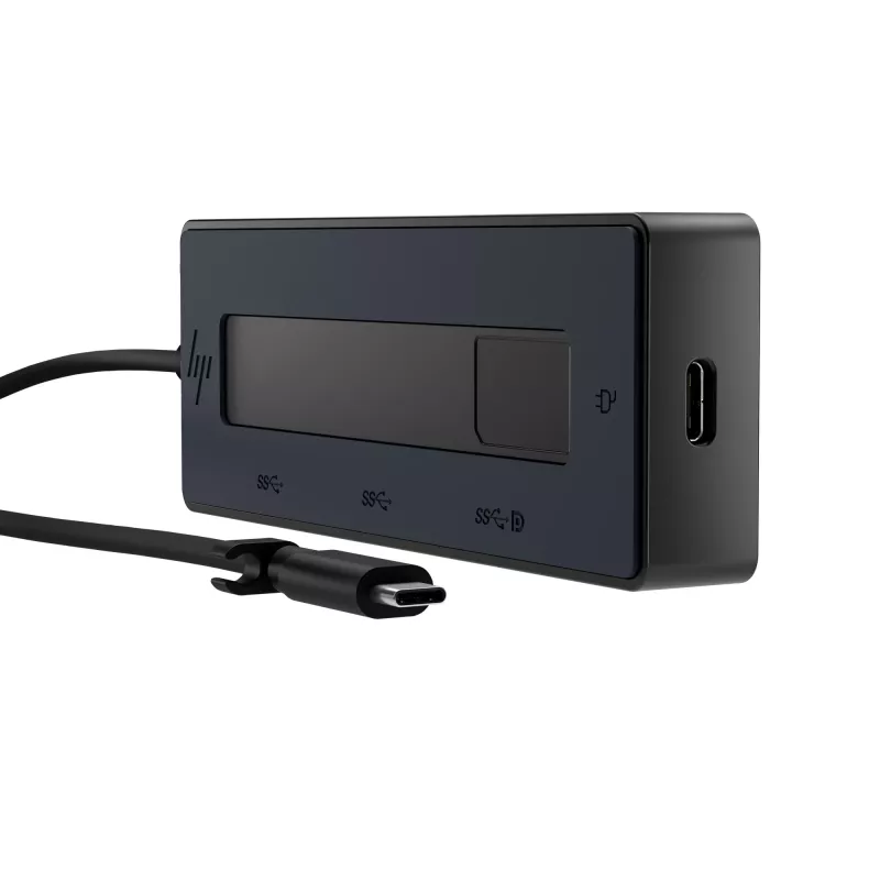 HP 4K USB-C Multiport Hub, USB Type-C, USB Type-C, 10000 Mbit/s, 3840 x 2160, Juoda, 65 W