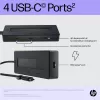 HP 4K USB-C Multiport Hub, USB Type-C, USB Type-C, 10000 Mbit/s, 3840 x 2160, Juoda, 65 W
