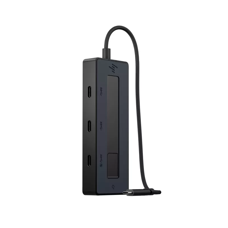 HP 4K USB-C Multiport Hub, USB Type-C, USB Type-C, 10000 Mbit/s, 3840 x 2160, Juoda, 65 W
