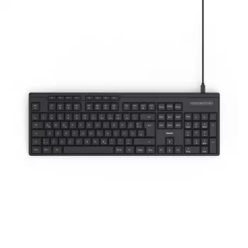 Hama CK-200 klaviatūra Namai/Biuras USB QWERTZ Vokiška Juoda
