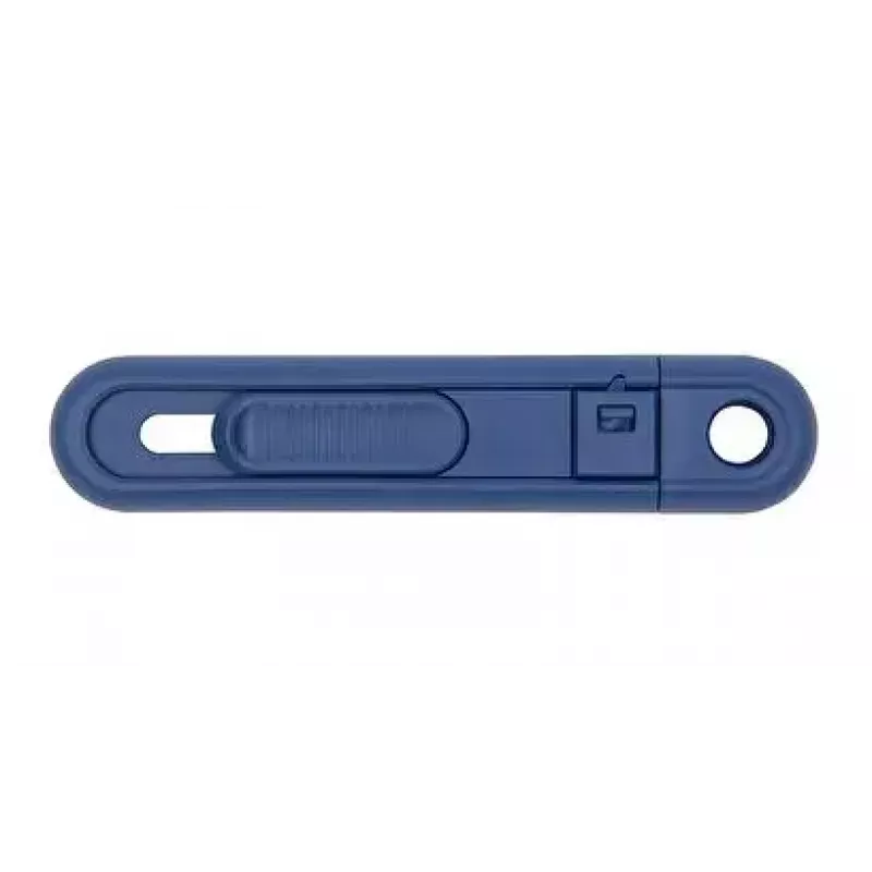 Pjaustymo peilis Wedo 76 9811 Mėlynas su segmentuotu ašmeniu, plotis 44 mm, ilgis 135 mm, storis 4 mm