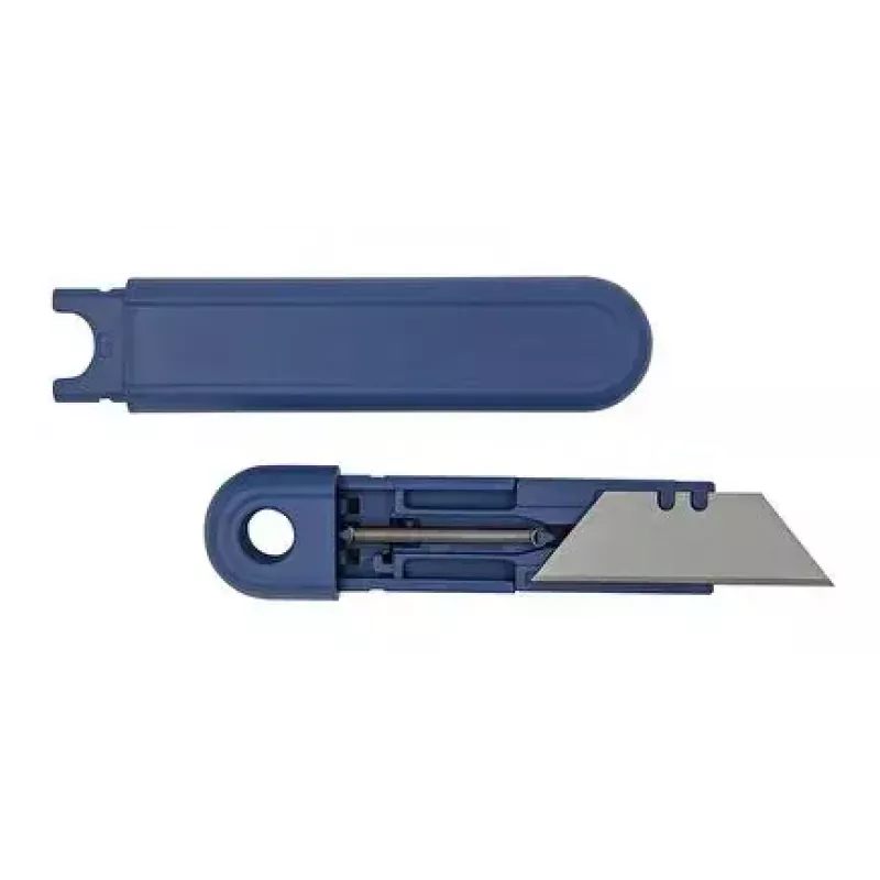 Pjaustymo peilis Wedo 76 9811 Mėlynas su segmentuotu ašmeniu, plotis 44 mm, ilgis 135 mm, storis 4 mm
