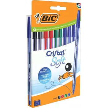 Stiklinis tušinukas BIC 516359 įvairių spalvų 10 vnt.