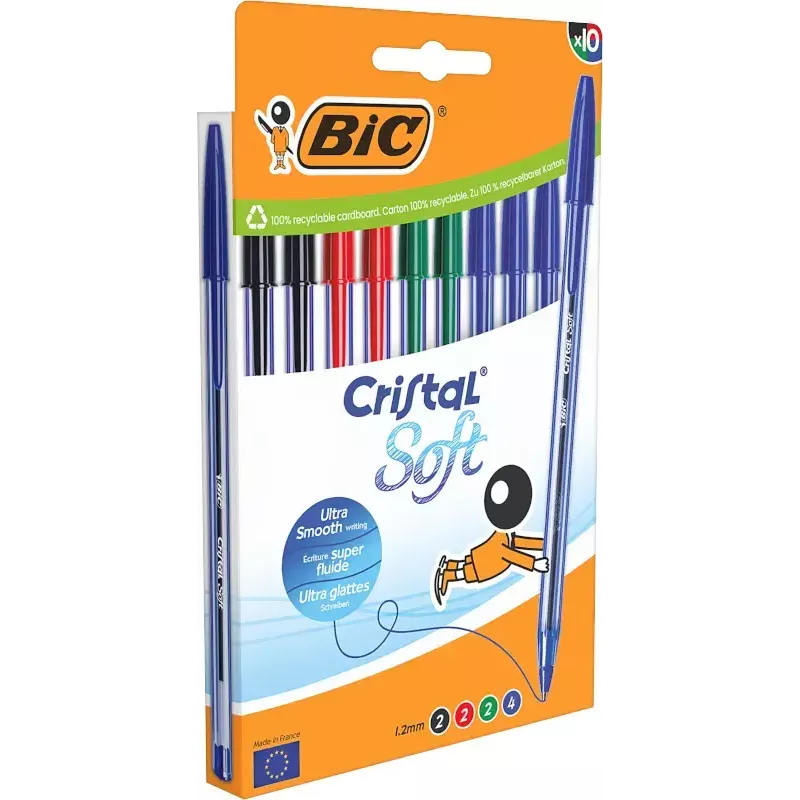 Stiklinis tušinukas BIC 516359 įvairių spalvų 10 vnt.