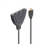 Hama 00205101 HDMI laidas 0,55 m, HDMI A tipas (standartinis) – 3x HDMI A tipas (standartinis), juodas