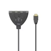 Hama 00205101 HDMI laidas 0,55 m, HDMI A tipas (standartinis) – 3x HDMI A tipas (standartinis), juodas