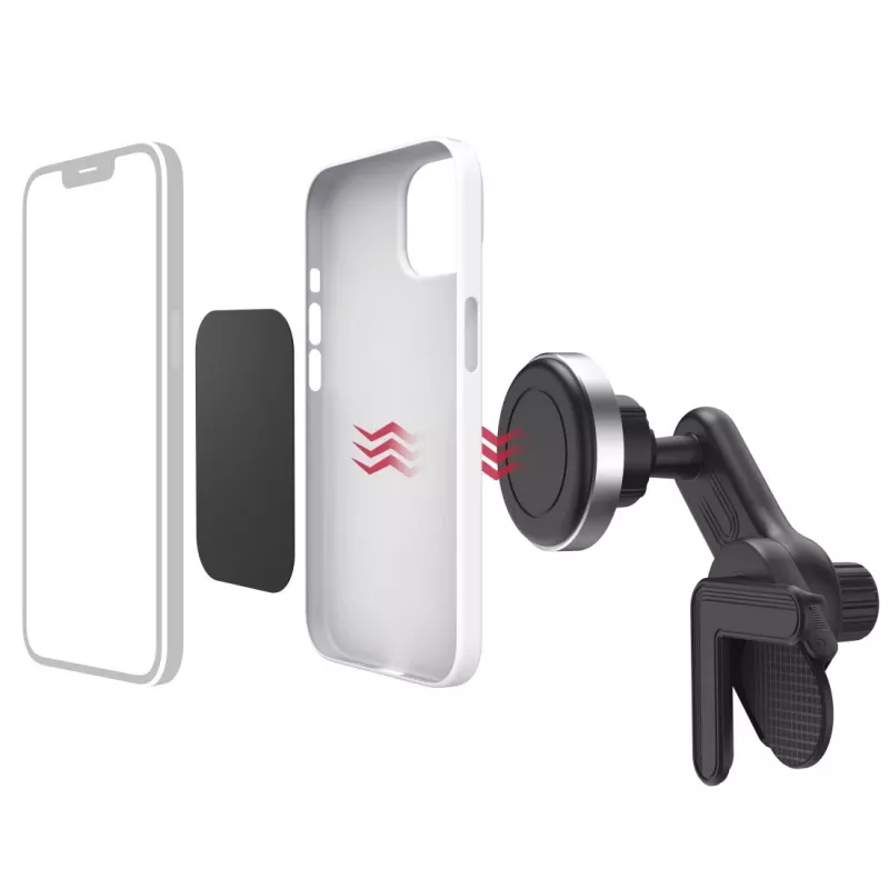 Hama 00201988 aktyvus laikiklis mobiliajam telefonui / išmaniajam telefonui, juodas, sidabrinis