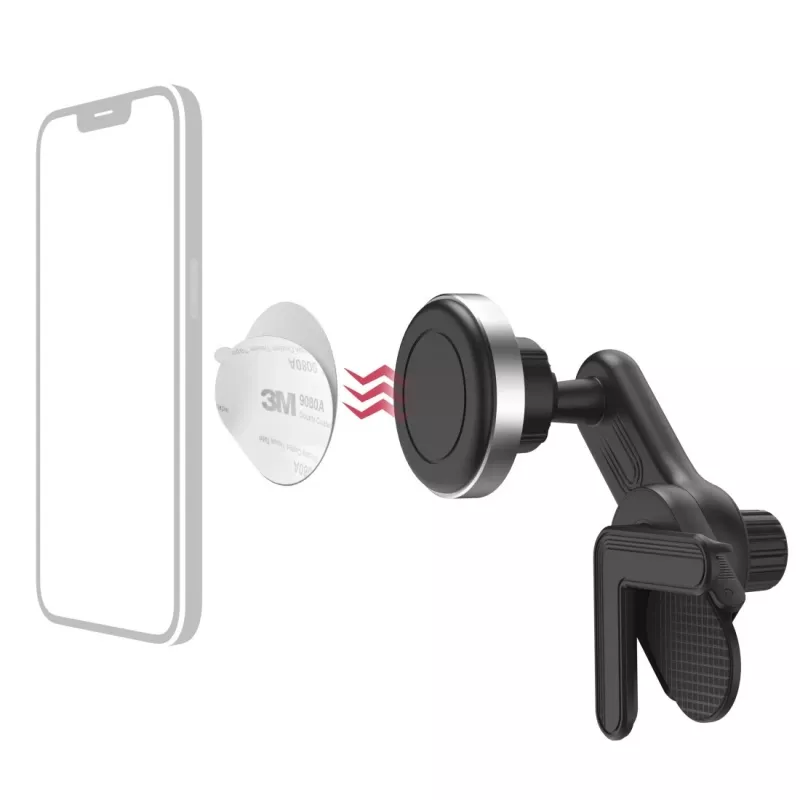 Hama 00201988 aktyvus laikiklis mobiliajam telefonui / išmaniajam telefonui, juodas, sidabrinis
