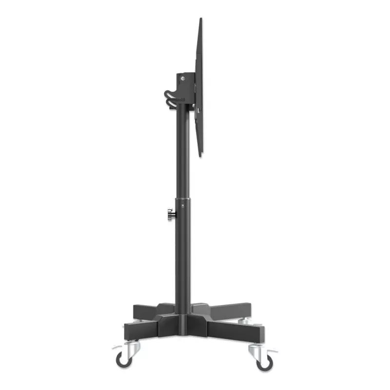 Manhattan žemo profilio mobilus stovas televizoriui ir monitoriui, 37–65 col., VESA 200x200–600x400 mm, 40 kg, 45° pakreipimas
