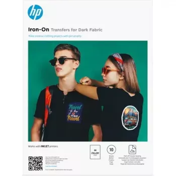 HP Iron-On Perkėlimo lapai tamsiam audiniui A4 (210 x 297 mm) 10 lapų