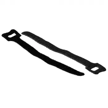 ACT Hook & Loop kabelio raištis 12/125 mm, juodas, 20 vnt.