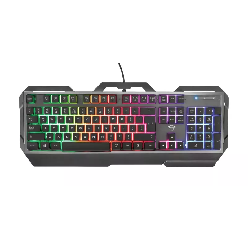 Žaidimų klaviatūra Trust GXT 856 Torac USB QWERTZ vokiška juoda RGB LED