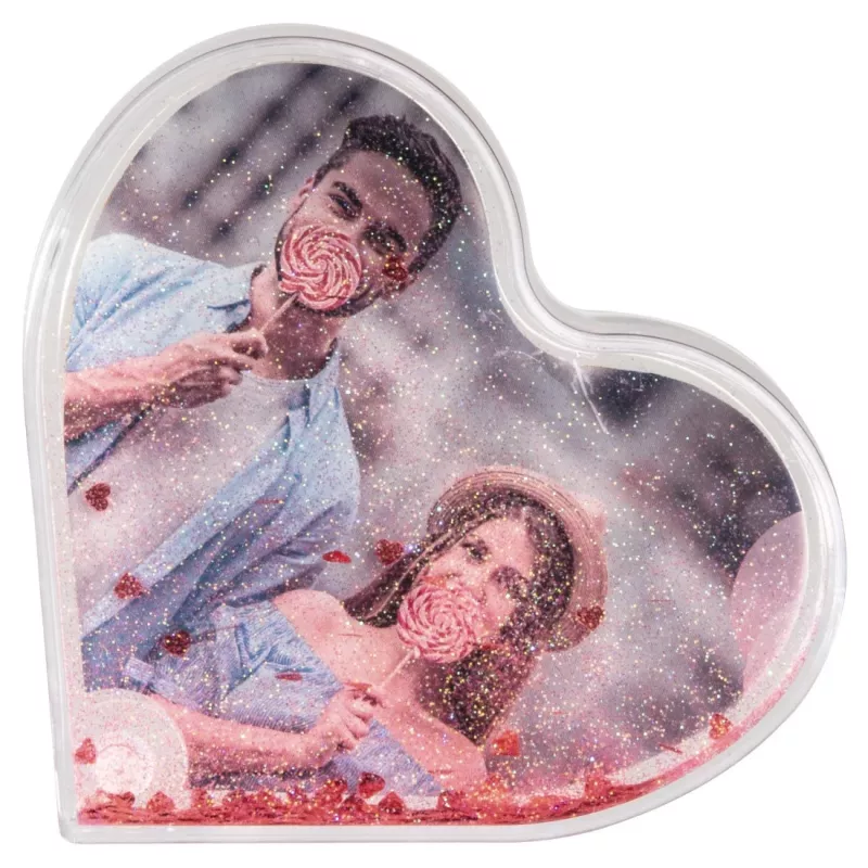 Širdies formos nuotraukų rėmelis Hama Heart, raudonas, permatomas