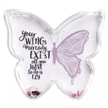 Hama Butterfly Single nuotraukų rėmelis Rožinis, Peršviečiamas