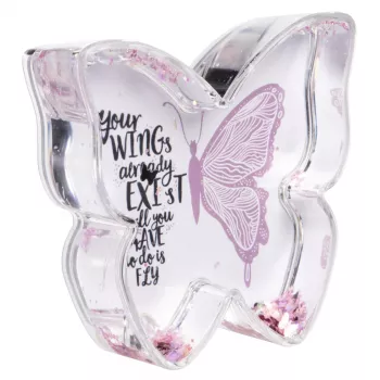 Hama Butterfly Single nuotraukų rėmelis Rožinis, Peršviečiamas