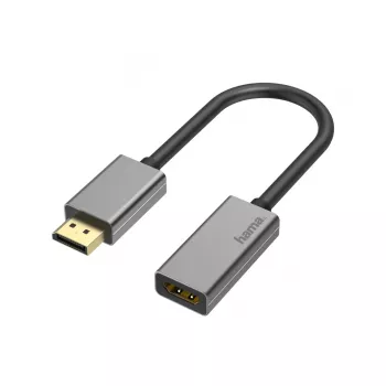 Hama 00200329 vaizdo kabelio adapteris DisplayPort į HDMI juodas