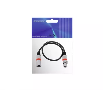 Audio kabelis Omnitronic 30220401 0,5 m XLR 3-pin juodas