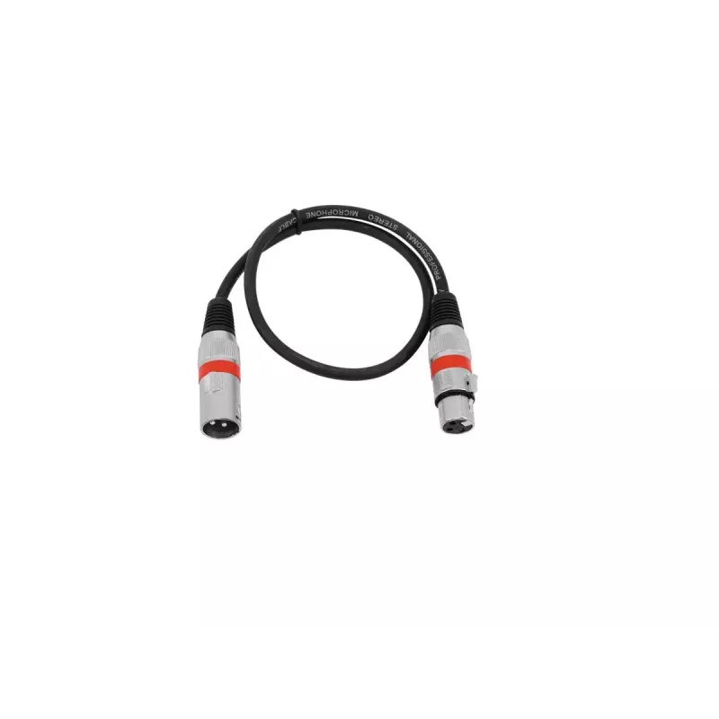 Audio kabelis Omnitronic 30220401 0,5 m XLR 3-pin juodas