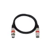 Audio kabelis Omnitronic 30220406 1m XLR 3 kontaktų juodas