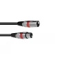Audio kabelis Omnitronic 30220406 1m XLR 3 kontaktų juodas