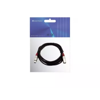 Audio kabelis XLR 3-pin Omnitronic 3022050R 5m juodas