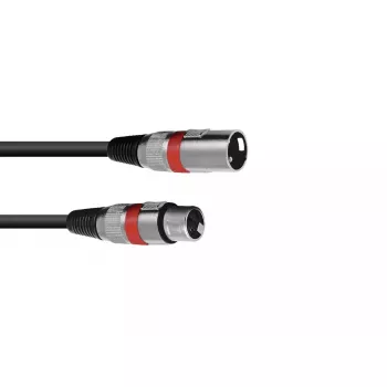Audio kabelis XLR 3-pin Omnitronic 3022050R 5m juodas