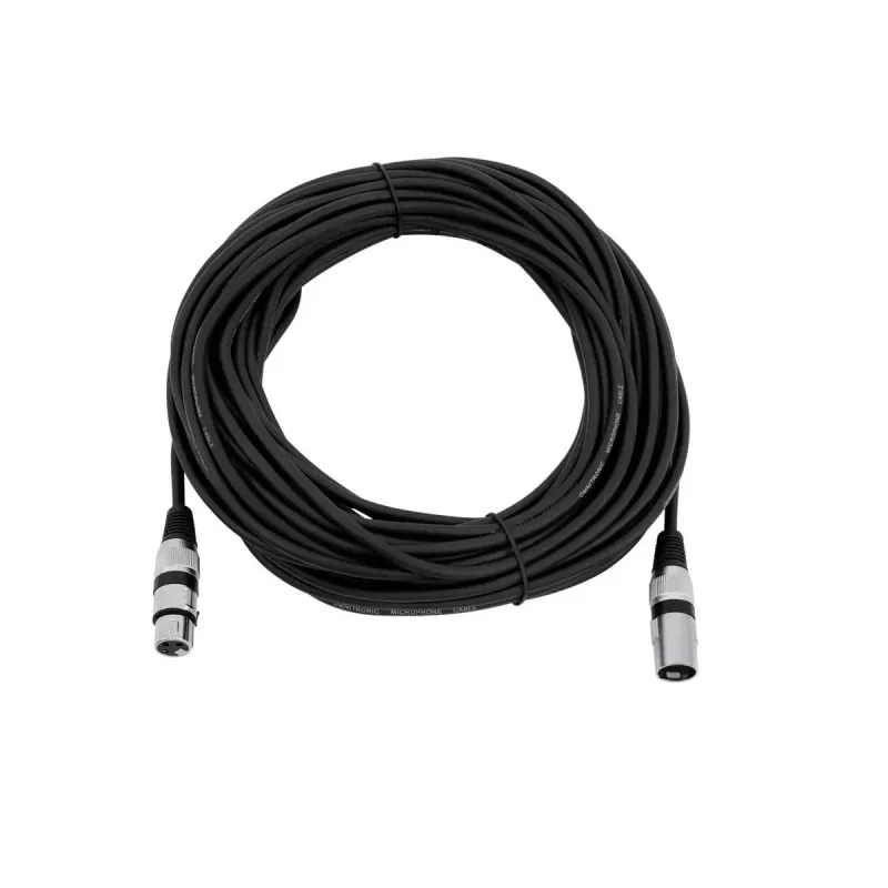Audio kabelis Omnitronic 3022058N 20 m XLR (3 kontaktų) Juodas