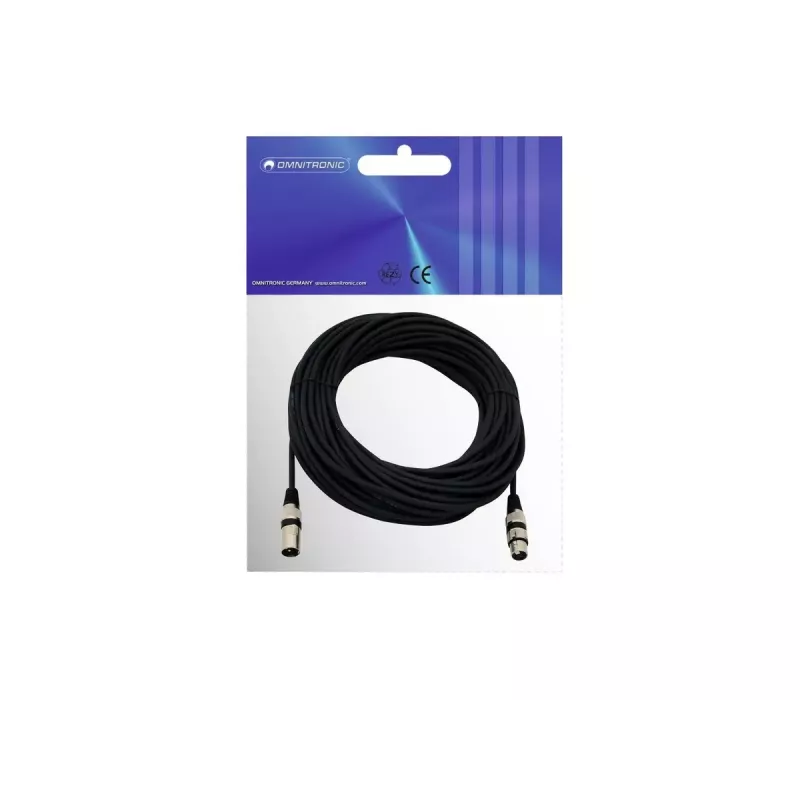 Audio kabelis Omnitronic 30220590 25m XLR 3-pin juodas