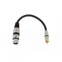 Audio kabelis XLR (3 kontaktų) RCA Omnitronic 3022075J 0,15 m Juodas