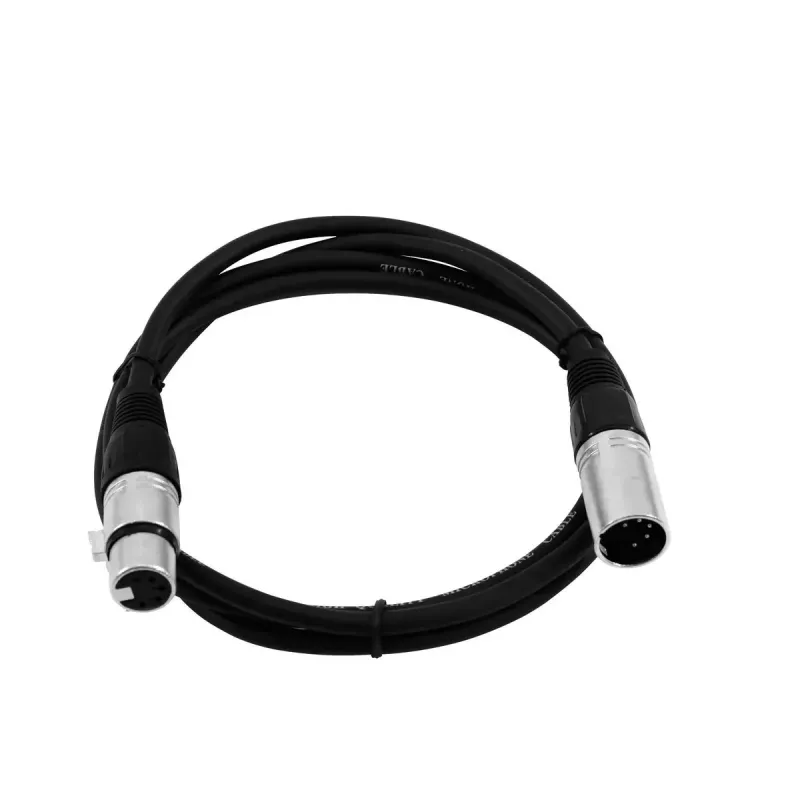 Audio kabelis Omnitronic 30220761 0,5 m XLR 5-pin juodas