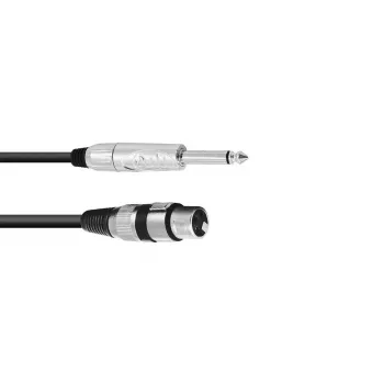Garso kabelis 2m Omnitronic 3022516M XLR 3-pin 6,35mm juodas