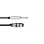 Garso kabelis 2m Omnitronic 3022516M XLR 3-pin 6,35mm juodas