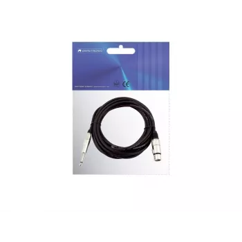 Audio kabelis Omnitronic 30225170 5m XLR 3-pin 6,35mm Juodas