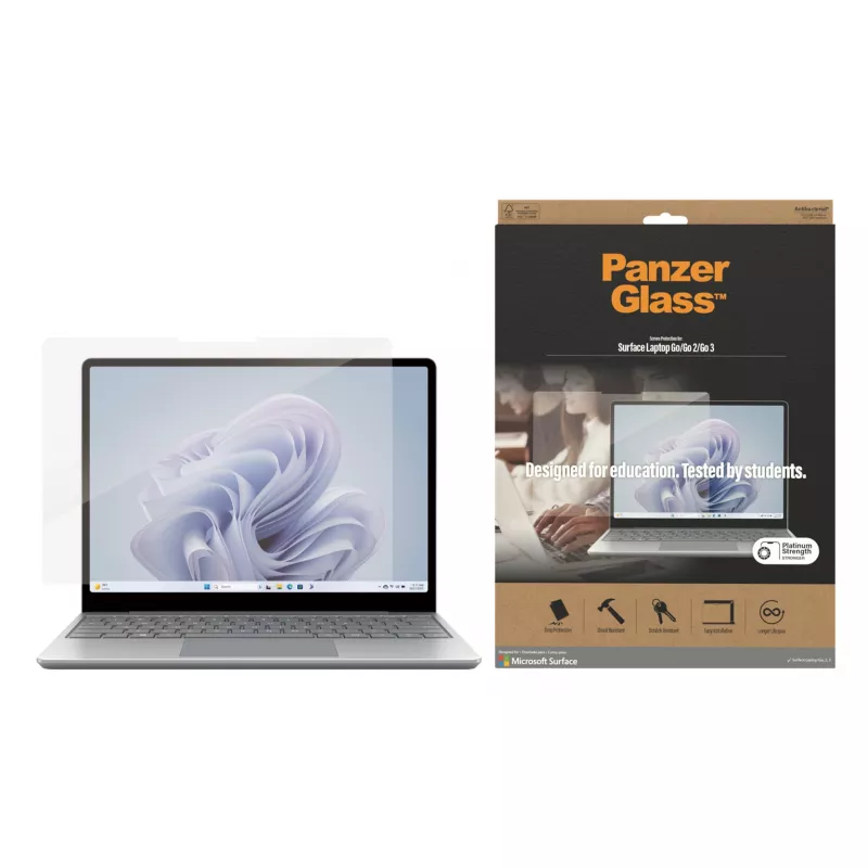 PanzerGlass ® Apsauginis stiklas Microsoft Surface Laptop Go3 | Go 2 | Go