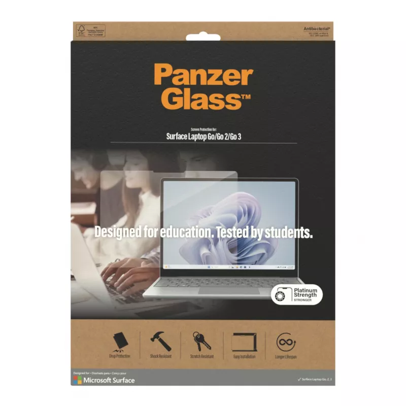 PanzerGlass ® Apsauginis stiklas Microsoft Surface Laptop Go3 | Go 2 | Go