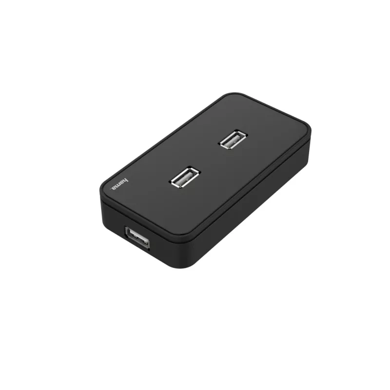 USB šakotuvas HAMA 00200123 — 7 prievadų USB 2.0 šakotuvas, 480 Mbit/s, juodas, 1,1 m kabelis
