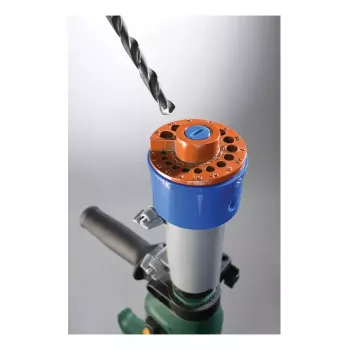 Galandimo priedas kwb grąžtų galandimo įtaisas metalinis mėlynas pilkas raudonas 192 mm