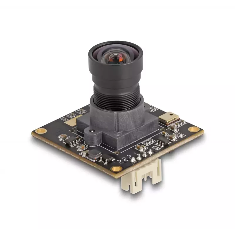 DeLOCK Webcam 12074 2.1 MP 1920 x 1080 USB 2.0 Juoda