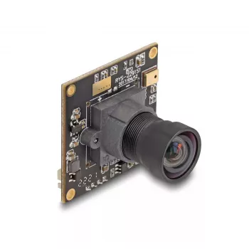 DeLOCK Webcam 12074 2.1 MP 1920 x 1080 USB 2.0 Juoda
