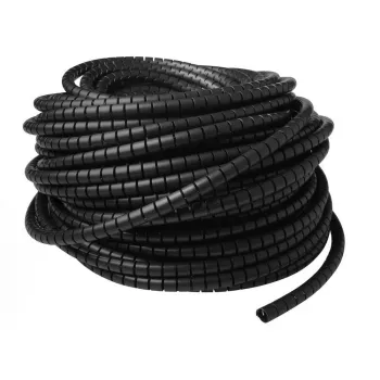 ACT 15 mm spiralinis kabelių apvyniojimas, ilgis 50 metrų, juoda, PVC