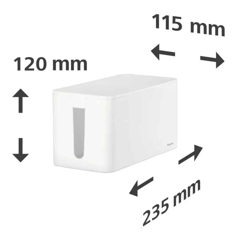 Hama Mini dėžutė laidams ant stalo/grindų balta