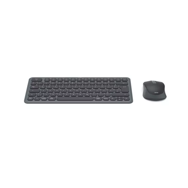 Hama WKM-500 belaidė klaviatūra ir pelė RF + Bluetooth QWERTZ juoda