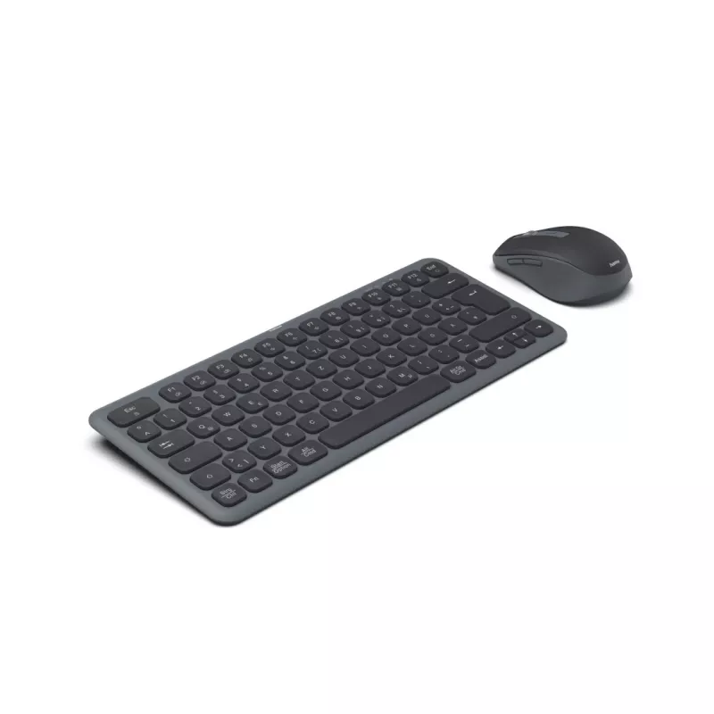 Hama WKM-500 belaidė klaviatūra ir pelė RF + Bluetooth QWERTZ juoda