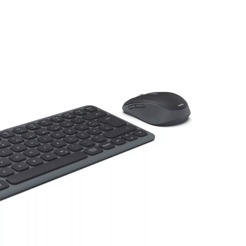Hama WKM-500 belaidė klaviatūra ir pelė RF + Bluetooth QWERTZ juoda